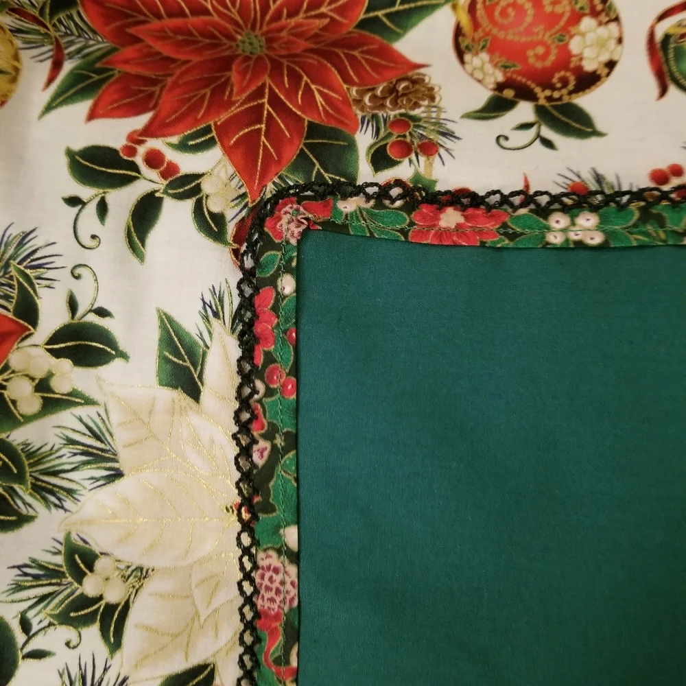 Handmade Christmas Table Cloth/Chair Throw